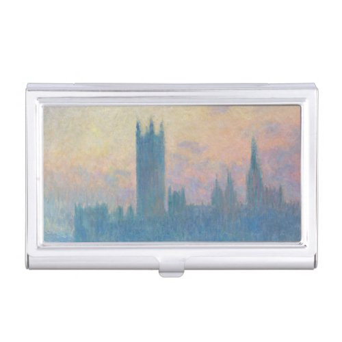 Claude Monet Houses of Parliament Sunset Business Card Case