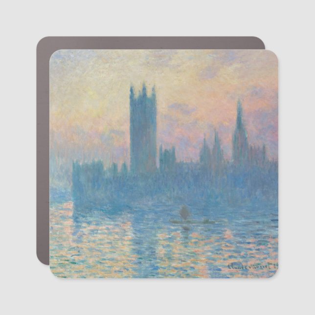 Claude Monet Houses of Parliament Sunset Car Magnet (Front)
