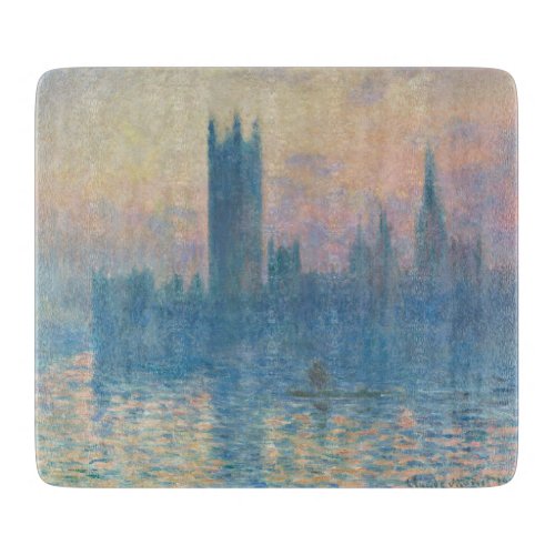 Claude Monet Houses of Parliament Sunset Cutting Board
