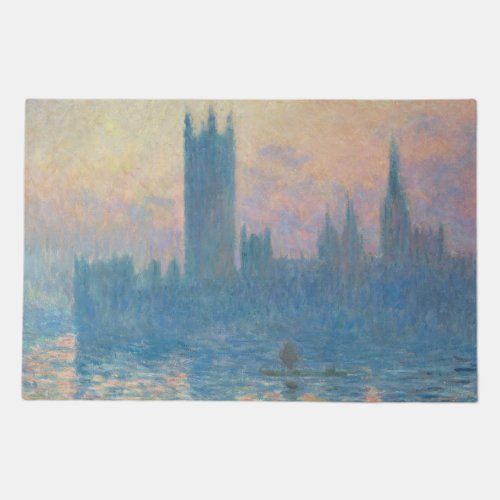 Claude Monet Houses of Parliament Sunset Doormat