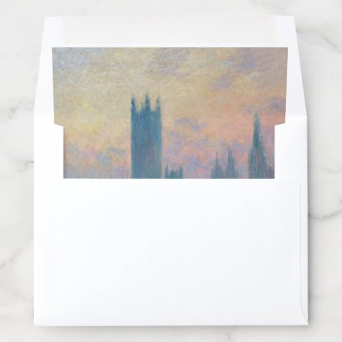 Claude Monet Houses of Parliament Sunset Envelope Liner