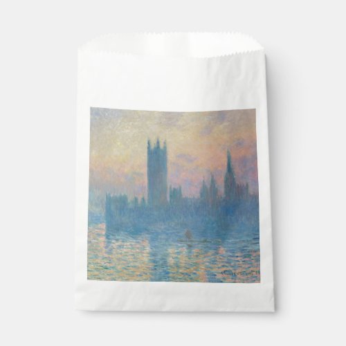Claude Monet Houses of Parliament Sunset Favor Bag