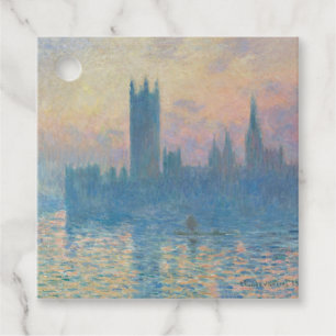 Claude Monet Houses of Parliament Sunset Favor Tags