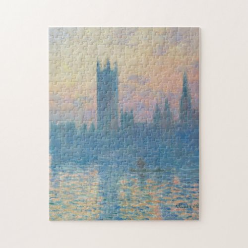 Claude Monet Houses of Parliament Sunset Jigsaw Puzzle