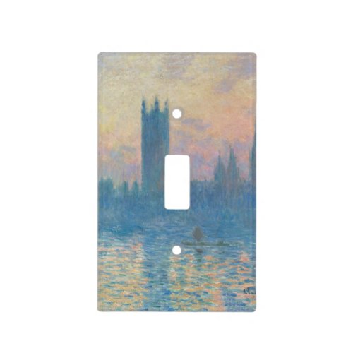 Claude Monet Houses of Parliament Sunset Light Switch Cover