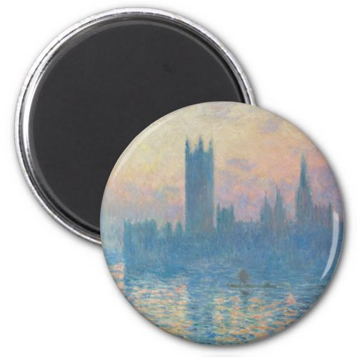 Claude Monet Houses of Parliament Sunset Magnet