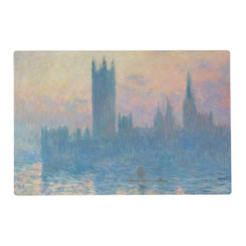 Claude Monet Houses of Parliament Sunset Placemat