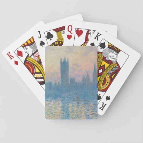 Claude Monet Houses of Parliament Sunset Playing Cards
