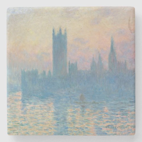 Claude Monet Houses of Parliament Sunset Stone Coaster