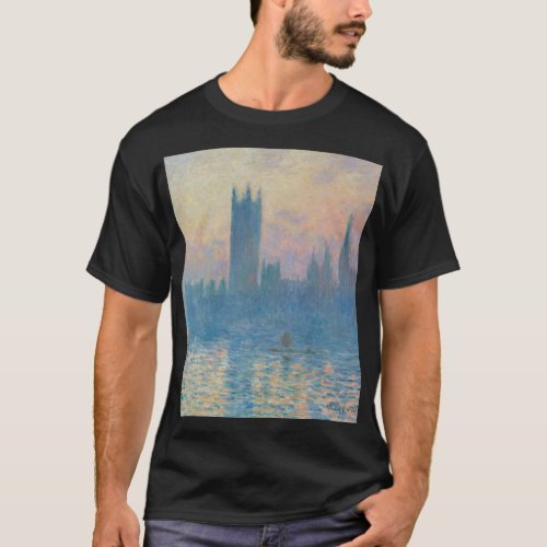 Claude Monet Houses of Parliament Sunset T_Shirt