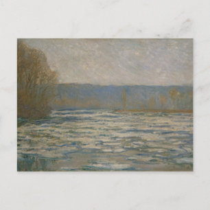 Claude Monet - Ice breaking up on the Seine Postcard