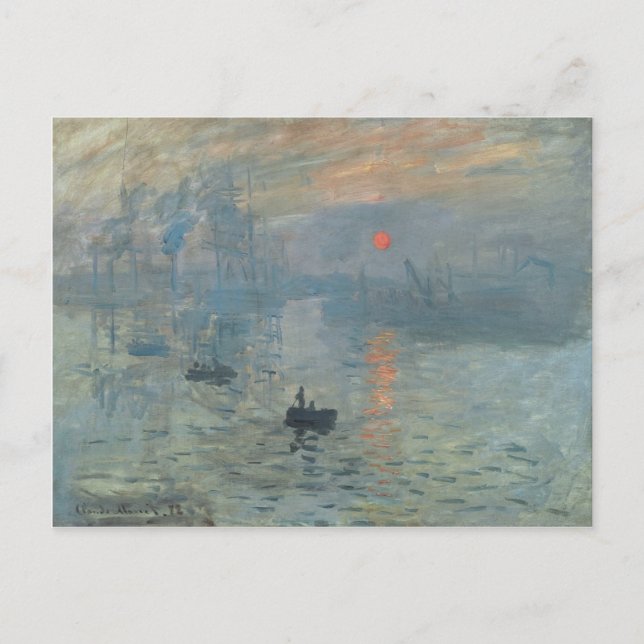 Claude Monet, Impression, soleil levant Postcard (Front)