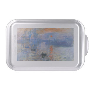 Claude Monet Impression Sunrise 1872 Harbor Art Cake Pan