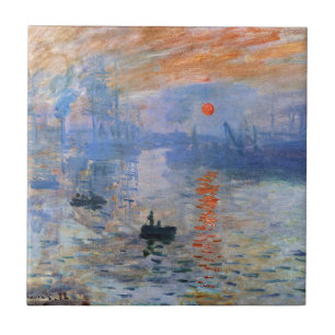 Claude Monet Impression Sunrise 1872 Harbor Art Ceramic Tile
