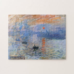 Claude Monet Impression Sunrise 1872 Harbor Art Jigsaw Puzzle