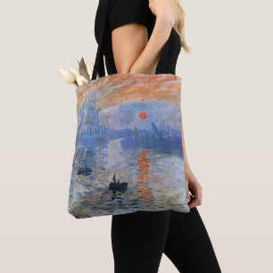 Claude Monet Impression Sunrise 1872 Harbor Art Tote Bag