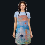 Claude Monet - Impression, Sunrise Apron<br><div class="desc">Impression,  Sunrise (Impression,  Soleil levant) - Claude Monet,  Oil on canvas,  1872

Impression,  Sunrise depicts the port of Le Havre,  Monet's hometown.</div>