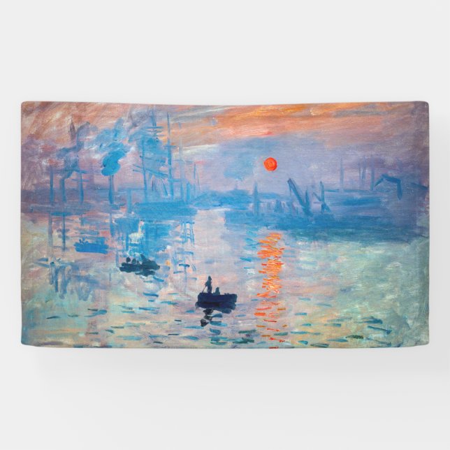 Claude Monet - Impression, Sunrise Banner (Horizontal)