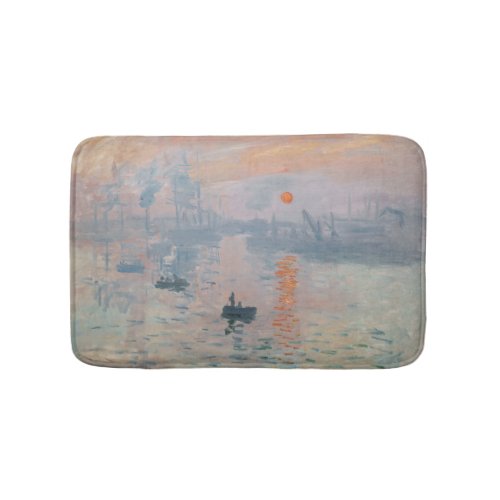 Claude Monet _ Impression Sunrise Bath Mat