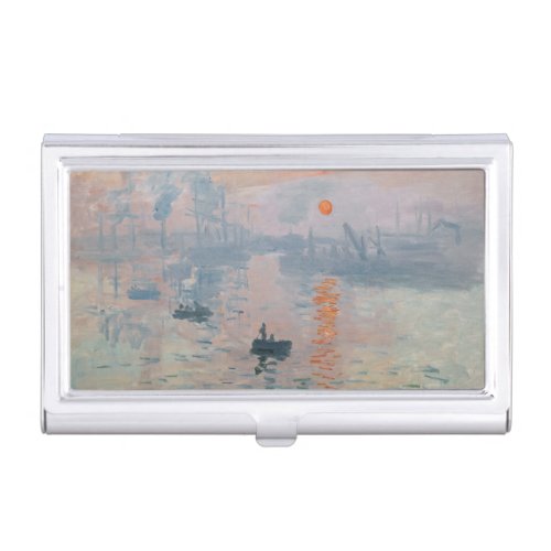 Claude Monet _ Impression Sunrise Business Card Case