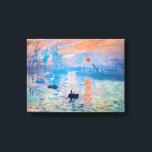 Claude Monet - Impression, Sunrise Canvas Print<br><div class="desc">Impression,  Sunrise (Impression,  Soleil levant) - Claude Monet,  Oil on canvas,  1872

Impression,  Sunrise depicts the port of Le Havre,  Monet's hometown.</div>