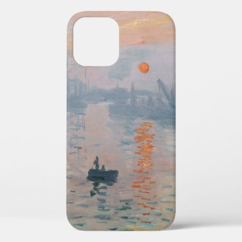 Claude Monet _ Impression Sunrise iPhone 12 Case