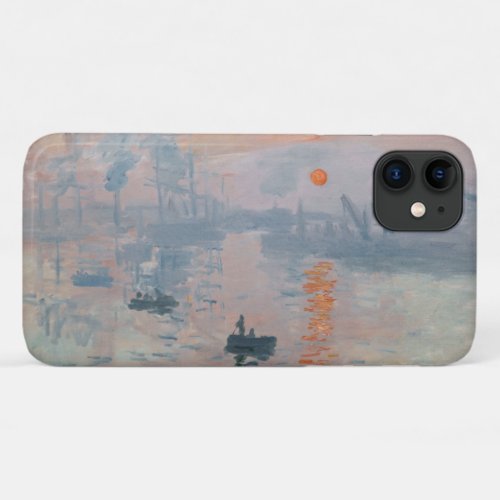Claude Monet _ Impression Sunrise iPhone 11 Case