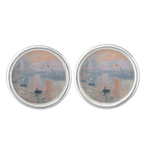 Claude Monet _ Impression Sunrise Cufflinks