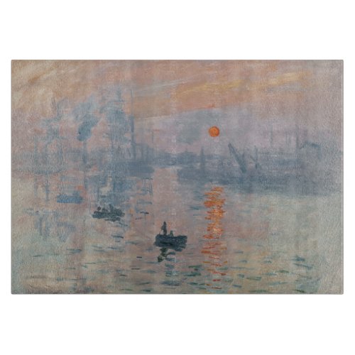 Claude Monet _ Impression Sunrise Cutting Board