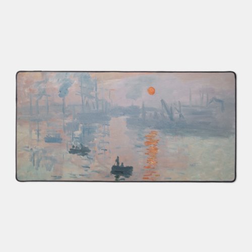 Claude Monet _ Impression Sunrise Desk Mat