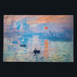 Claude Monet - Impression, Sunrise Doormat<br><div class="desc">Impression,  Sunrise (Impression,  Soleil levant) - Claude Monet,  Oil on canvas,  1872

Impression,  Sunrise depicts the port of Le Havre,  Monet's hometown.</div>