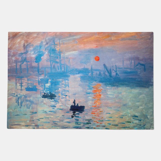 Claude Monet - Impression, Sunrise Doormat (Front)