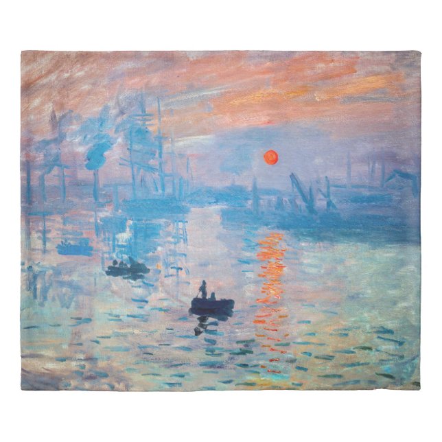 Claude Monet - Impression, Sunrise Duvet Cover (Front)