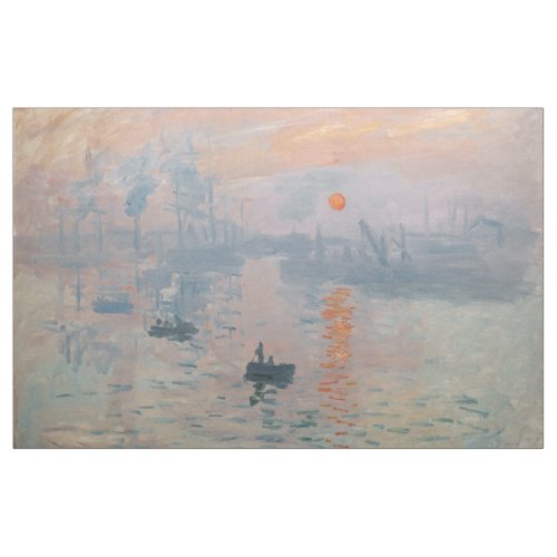 Claude Monet _ Impression Sunrise Fabric