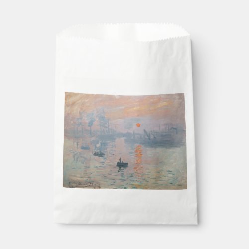 Claude Monet _ Impression Sunrise Favor Bag