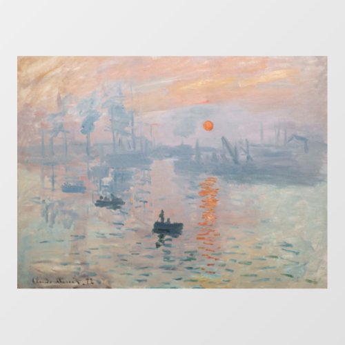 Claude Monet _ Impression Sunrise Floor Decals