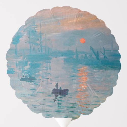 Claude Monet Impression Sunrise French Balloon