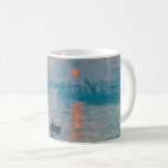 Claude Monet Impression Sunrise French Coffee Mug<br><div class="desc">Monet Impressionism Painting - The name of this painting is Impression,  Sunrise,  a famous painting by French impressionist Claude Monet painted in 1872 and shown at the exhibition of impressionists in Paris in 1874. Sunrise shows the port of Le Havre.</div>