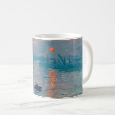 Claude Monet Impression Sunrise French Coffee Mug