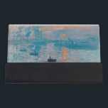 Claude Monet Impression Sunrise French Desk Business Card Holder<br><div class="desc">Monet Impressionism Painting - The name of this painting is Impression,  Sunrise,  a famous painting by French impressionist Claude Monet painted in 1872 and shown at the exhibition of impressionists in Paris in 1874. Sunrise shows the port of Le Havre.</div>