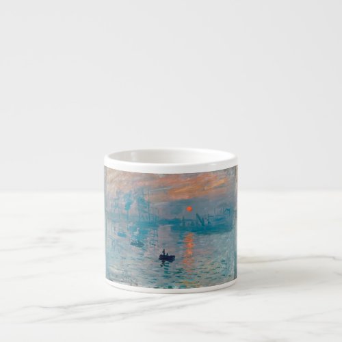 Claude Monet Impression Sunrise French Espresso Cup