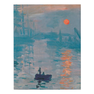 Claude Monet Impression Sunrise French Faux Canvas Print