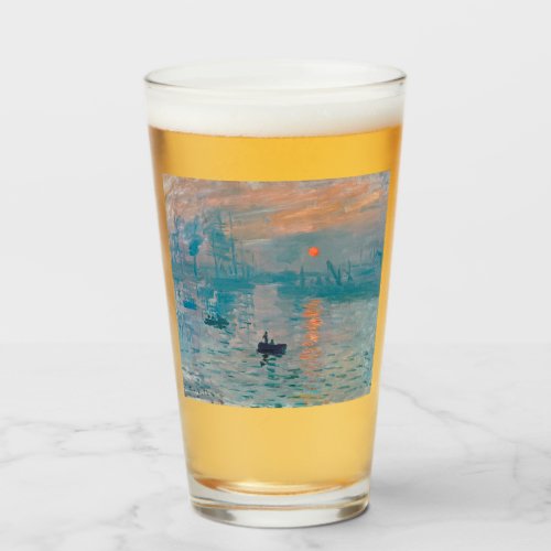 Claude Monet Impression Sunrise French Glass