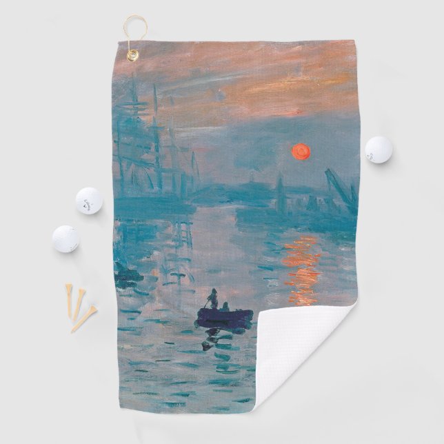 Claude Monet Impression Sunrise French Golf Towel (InSitu)