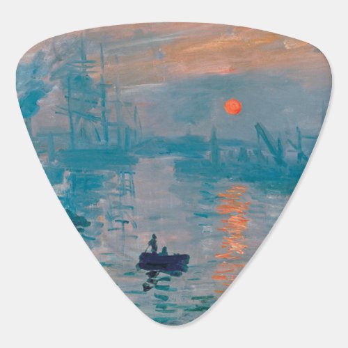 Claude Monet Impression Sunrise French Guitar Pick