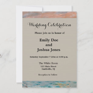 Claude Monet Impression Sunrise French Invitation
