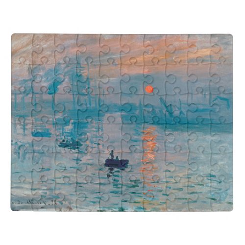 Claude Monet Impression Sunrise French Jigsaw Puzzle