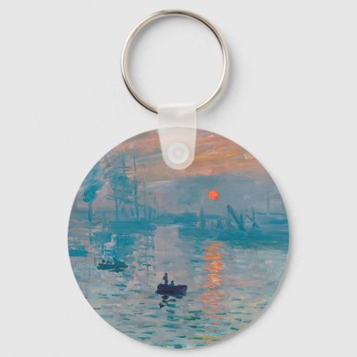 Claude Monet Impression Sunrise French Keychain