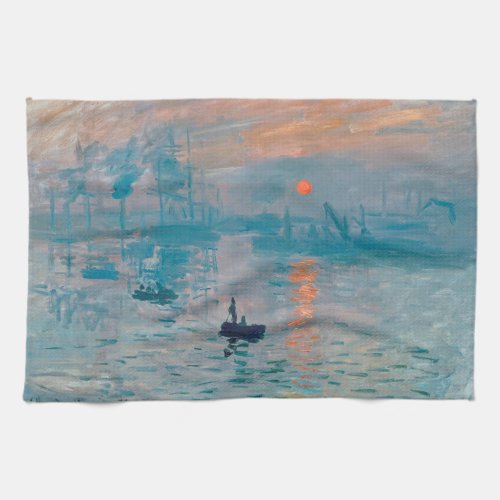 Claude Monet Impression Sunrise French Kitchen Towel