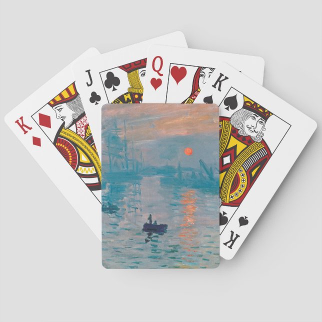 Claude Monet Impression Sunrise French Poker Cards (Back)